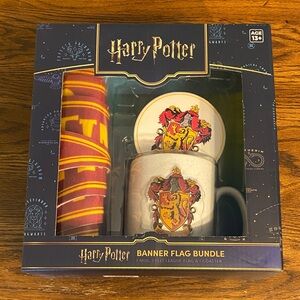 Harry Potter Gryffindor Banner Flag Bundle - Maroon and Gold